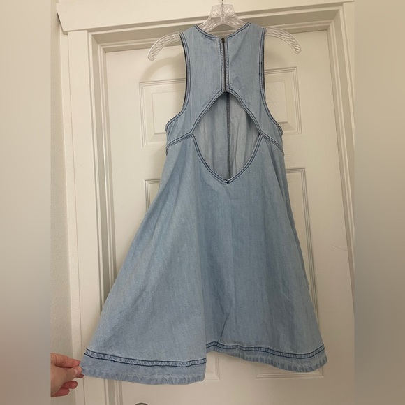 Free People Jean Mini Dress Size Medium - Picture 10 of 10